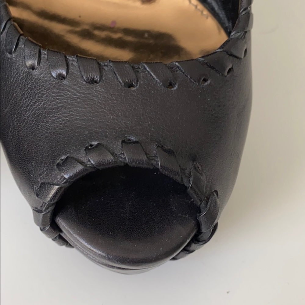 Gucci Black Leather Peep Toe stilettos - Picture 15 of 16